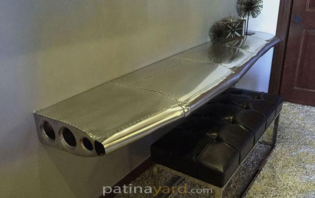 airplane wing desk custom made