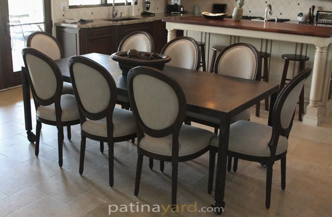 hot rolled steel dining room table