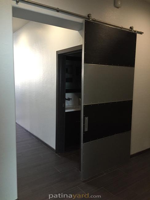 laminate 4 panel custom barn doors