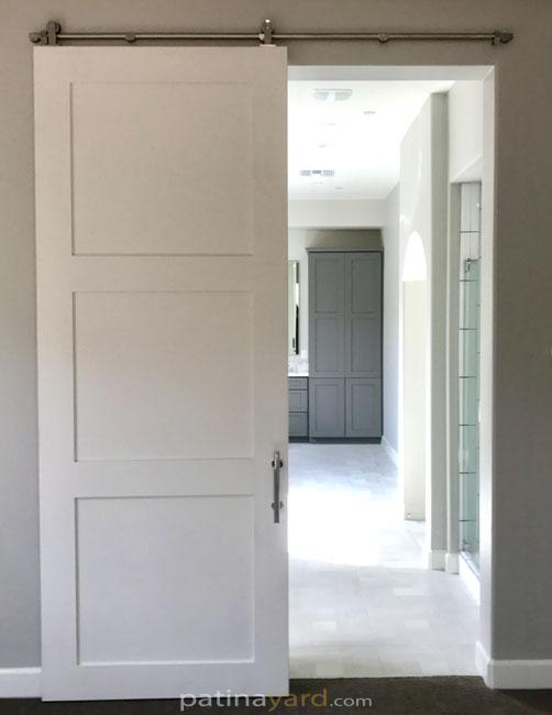 3 panel shaker style barn door