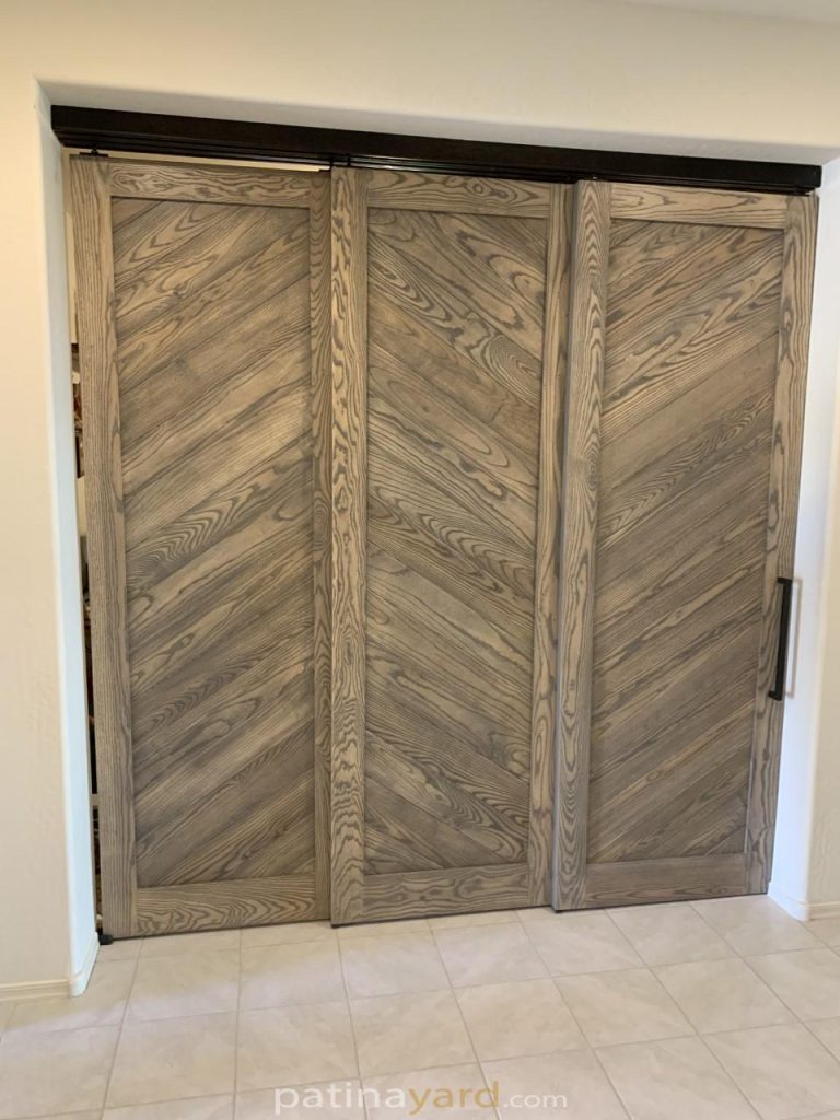 3 solid ash wood bi pass doors
