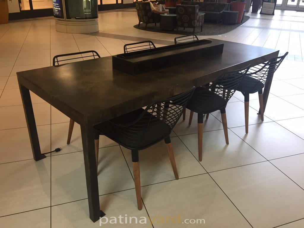 brass meeting table