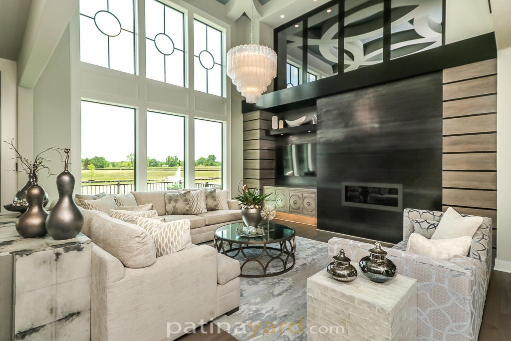 contemporary hot rolled steel fireplace