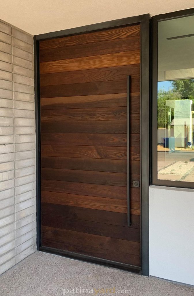 Custom Pivoting front entry door