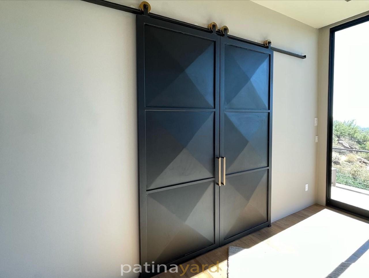 3 – D Metal Panel Barn Doors