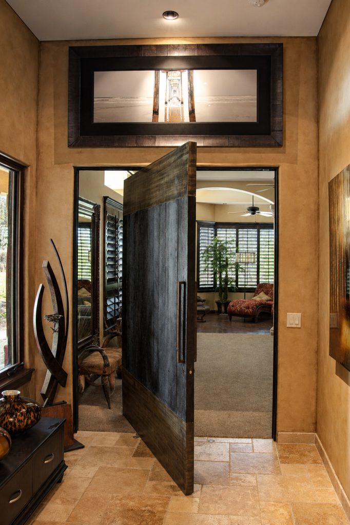interior bedroom pivoting door
